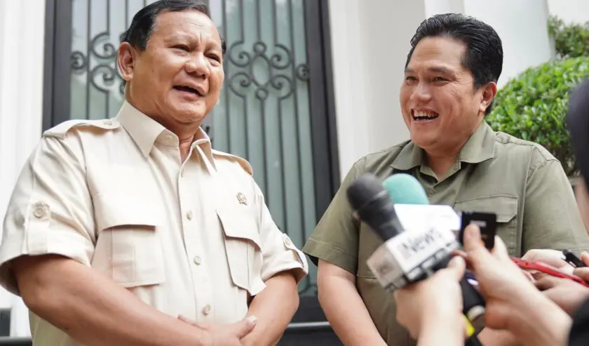 Erick Thohir Mengungkapkan Dukungan kepada Prabowo