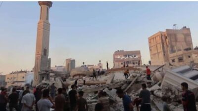 Masjid Abad ke-13 di Jalur Gaza Hancur oleh Serangan Israel