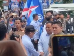 Prabowo Subianto Bersama Demokrat Banjiri GOR Soekarno dalam Deklarasi di Blitar