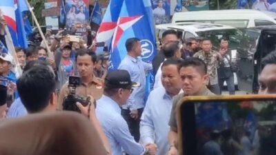 Prabowo Subianto Bersama Demokrat Banjiri GOR Soekarno dalam Deklarasi di Blitar