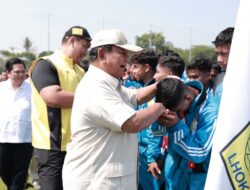 Prabowo Mengenalkan Akademi Sepak Bola Modern Garudayaksa Dengan 7 Lapangan Latihan