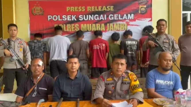 Polisi dan Satpam Dibacok saat Menangkap 7 Residivis Pencuri Sawit