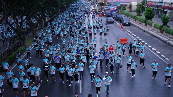 10 Ribu Peserta Riau Bhayangkara Run 2024 Membanjiri Jalan Sudirman Pekanbaru, Mirip Seperti Lautan Manusia