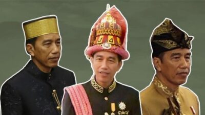 Presiden Jokowi Mengenakan Baju Adat pada Sidang Tahunan MPR Terakhir.