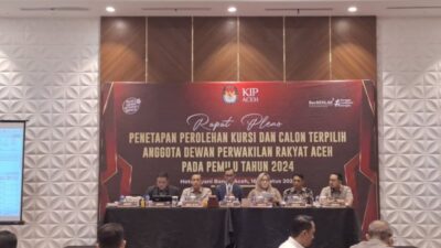 Daftar Nama 81 Anggota DPRA yang Ditetapkan oleh KIP Aceh