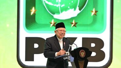 Penampakan Wakil Presiden Ma’ruf Amin dan Menko Polhukam di Muktamar PKB