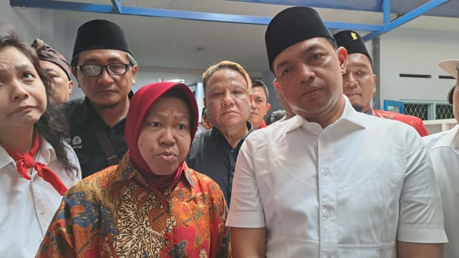 Risma Minta Relawan Amankan Suara di Pilgub Jatim