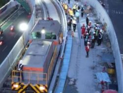 Uji Coba Jalur LRT Fase 1B Velodrome oleh JAKPRO