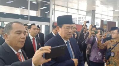 SBY Tiba di Gedung DPR Sebelum Pelantikan Prabowo-Gibran