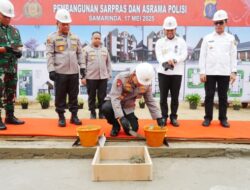 Ground Breaking Asrama Polresta Samarinda: Target Selesai 8 Bulan
