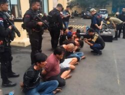 Polisi Amankan Narkoba dan Sajam, 9 Orang Ditangkap
