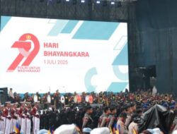 Prabowo Hadiri, Ribuan Personel Amankan HUT Bhayangkara ke-79 di Monas