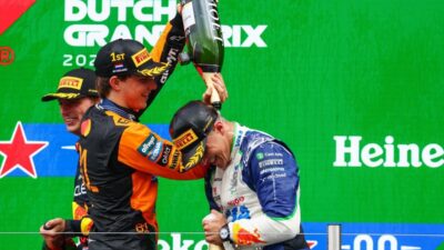 Piastri Menang, Podium Pertama untuk Hadjar